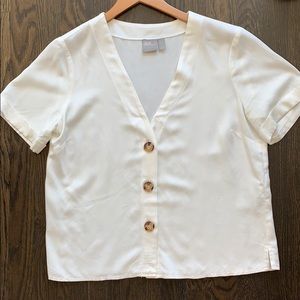 ASOS white button down shirt